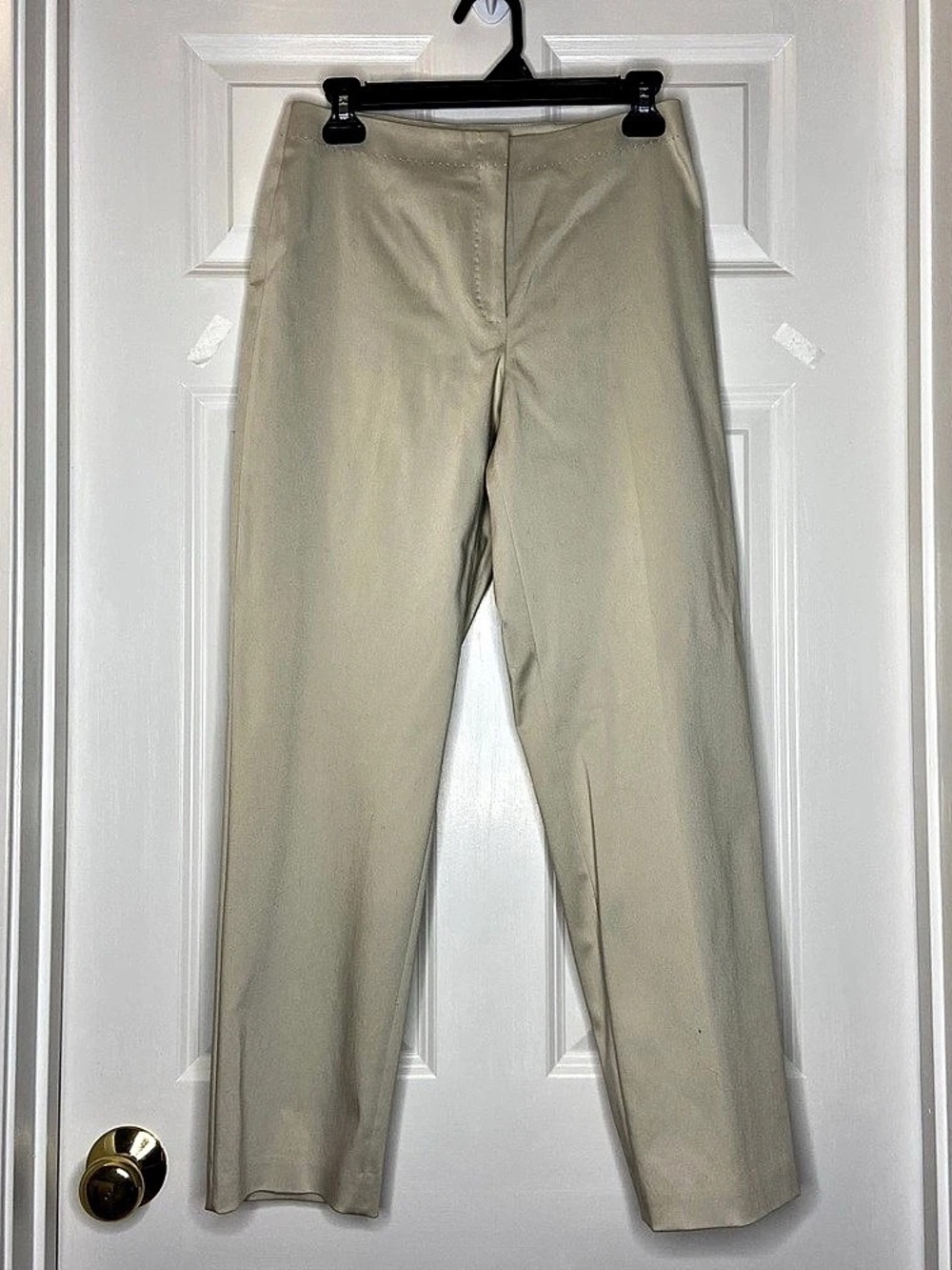 Sigrid Olsen Straight Leg Pants in Beige- Size 4